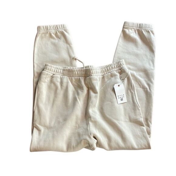 NWT Billabong Womens Pants Sunset Joggers color whitecap cream XL - Picture 7 of 10